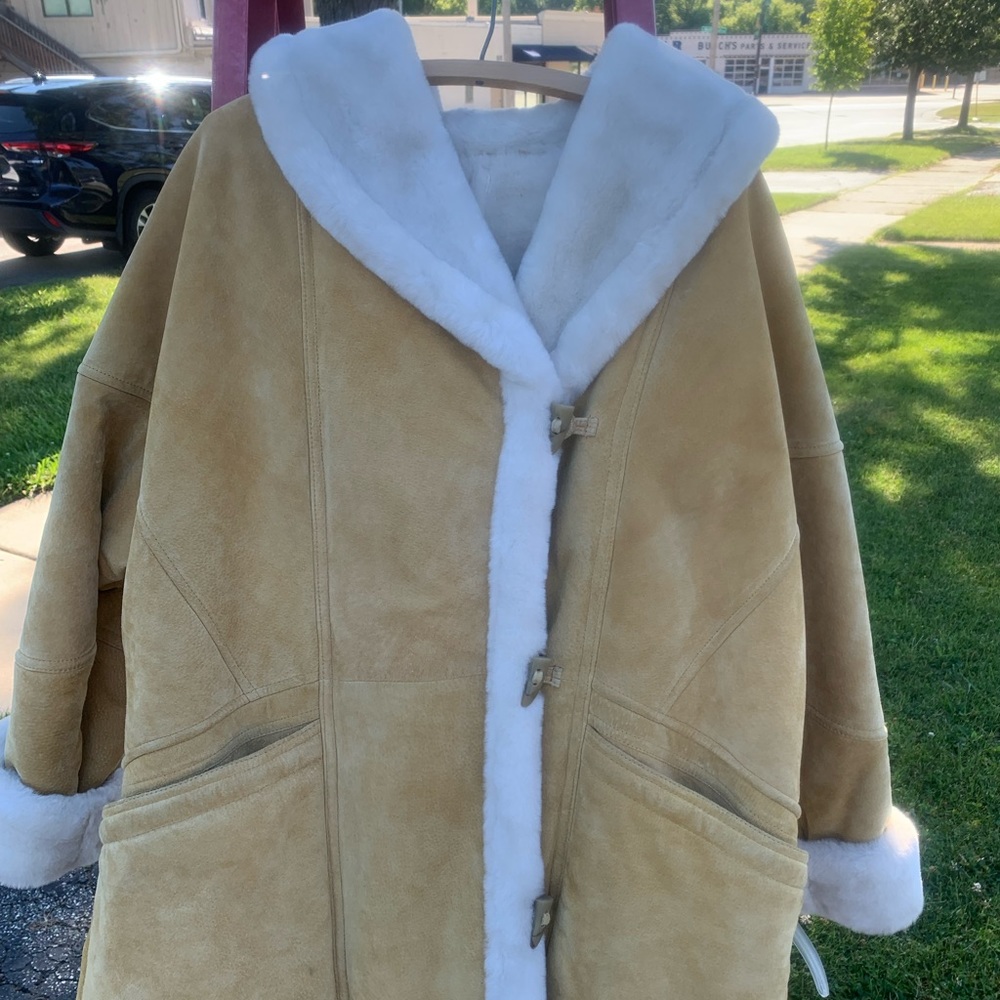 OPEN2OFFERS  ❄️ Adventure Bound Suede Leather 3/4 length coat‼️NEVER WORN‼️